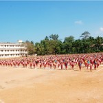 MASS SURYA NAMASKARA AT VIVEKANANDA SCHOOL GROUND